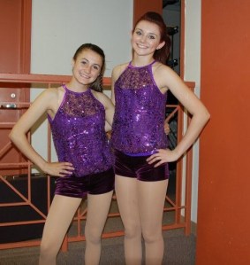 l-r Anna Young, Lindsay Doyle - 2012 Diane's School of Dance Recital