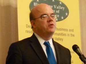 Grafton neighbors lobbied US Congressman James McGovern for support against the railroad - photo courtesy of The Grafton Villager