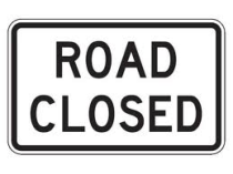 road closed