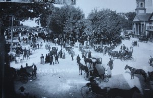 Cattle Show at Central Square Picture taken from Upper Town Hall - image courtesy of UPTON A Pictorial History
