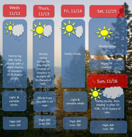 Grafton-Upton November 9th Weather Outlook