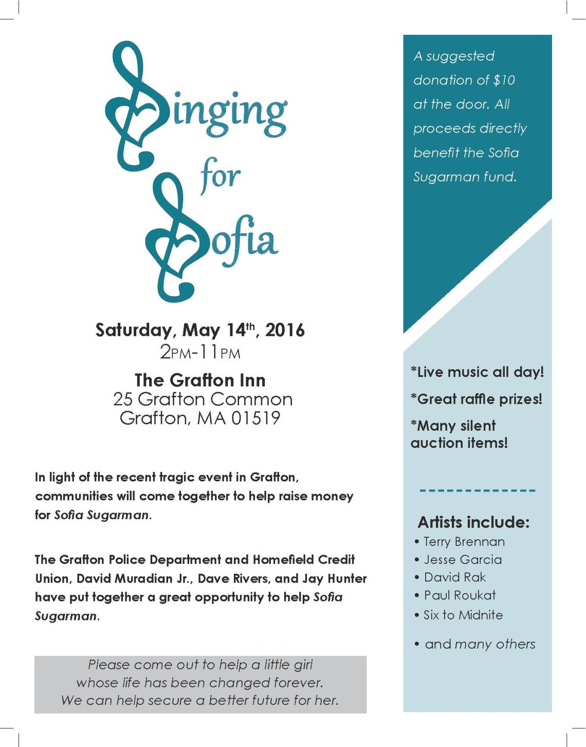 SINGING FOR SOPHIA FLYER final